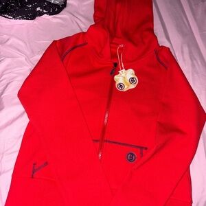 Body by Raven Tracy Red Waffle Knit Hoodie Only